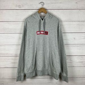 Nike | Shirts | Nike Just Do It Box Logo Hoodie Xl | Poshmark